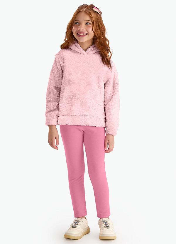 Rovi Kids - Conjunto Blusão com Legging Feminino Rosa