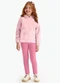 Rovi Kids - Conjunto Blusão com Legging Feminino Rosa - variação: Rosa