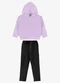Rovi Kids - Conjunto Blusão com Legging Feminino Vermelho - variação: Roxo