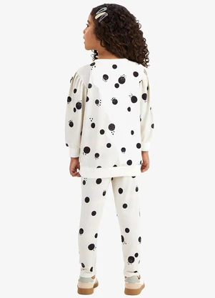 Rovi Kids - Conjunto Blusão com Legging Malha Soft Bege - ROVI KIDS
