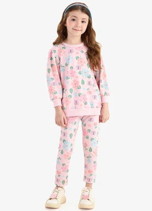 Rovi Kids - Conjunto Blusão com Legging Malha Soft Rosa - ROVI KIDS