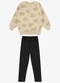 Rovi Kids - Conjunto Blusão com Legging Molecotton Bege - variação: Bege