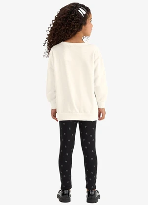 Rovi Kids - Conjunto Blusão com Legging Molecotton Bege - ROVI KIDS