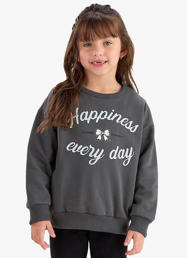 Rovi Kids - Conjunto Blusão com Legging Molecotton Cinza 3