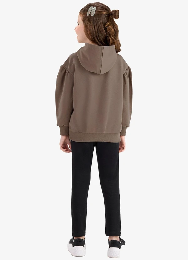 Rovi Kids - Conjunto Blusão com Legging Molecotton Marrom 2