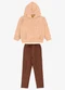 Rovi Kids - Conjunto Blusão com Legging Molecotton Rosa - variação: Marrom