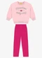 Rovi Kids - Conjunto Blusão com Legging Molecotton Cinza - variação: Rosa