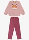 Rovi Kids - Conjunto Blusão com Legging Molecotton Rosa - variação: Rosa