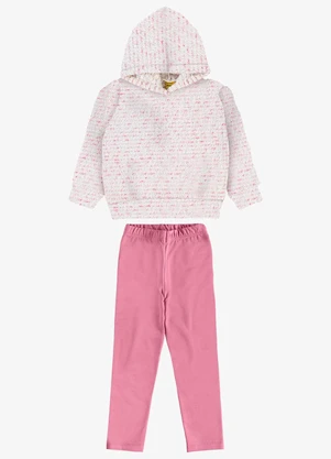 Rovi Kids - Conjunto Blusão com Legging Molecotton Rosa - ROVI KIDS