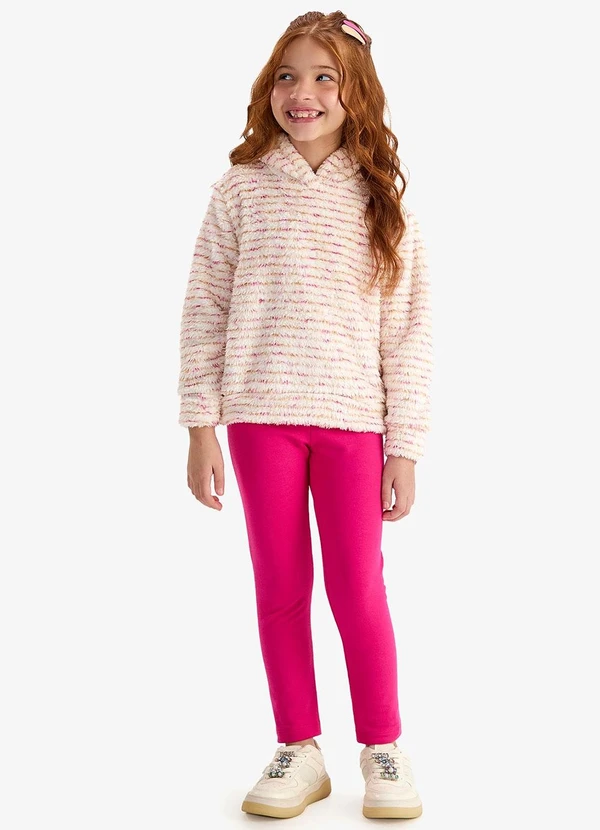 Rovi Kids - Conjunto Blusão com Legging Molecotton Rosa