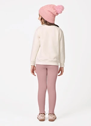 Trick Nick - Conjunto Blusão com Legging Moletom Bege - TRICK NICK