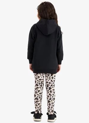 Rovi Kids - Conjunto Blusão com Legging Preto - ROVI KIDS