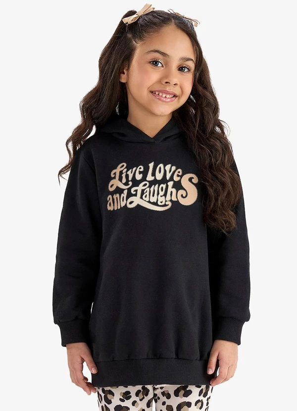 Rovi Kids - Conjunto Blusão com Legging Preto 4