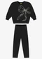 Rovi Kids - Conjunto Blusão com Legging Preto - variação: Preto