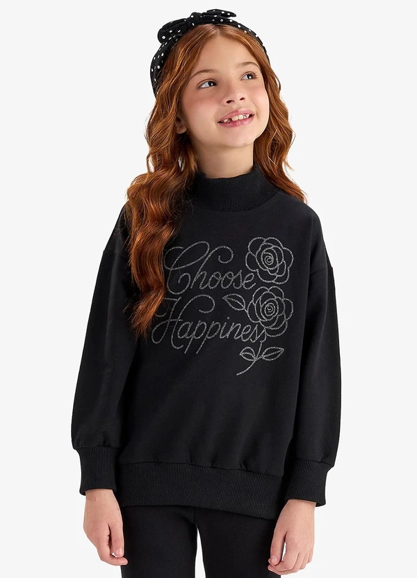 Rovi Kids - Conjunto Blusão com Legging Preto 3