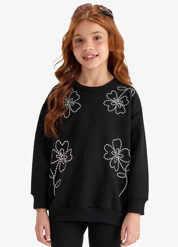 Rovi Kids - Conjunto Blusão com Legging Preto 3