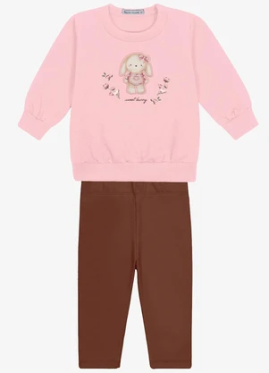 Trick Nick - Conjunto Blusao com Legging Rosa - TRICK NICK