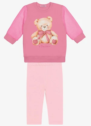 Trick Nick - Conjunto Blusao com Legging Rosa - TRICK NICK