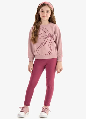 Rovi Kids - Conjunto Blusão com Legging Rosa - ROVI KIDS