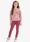 Rovi Kids - Conjunto Blusão com Legging Rosa - variação: Rosa