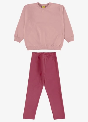 Rovi Kids - Conjunto Blusão com Legging Rosa - ROVI KIDS
