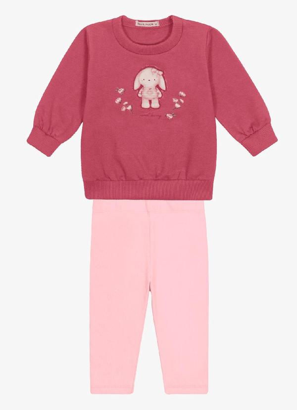 Trick Nick - Conjunto Blusao com Legging Vermelho
