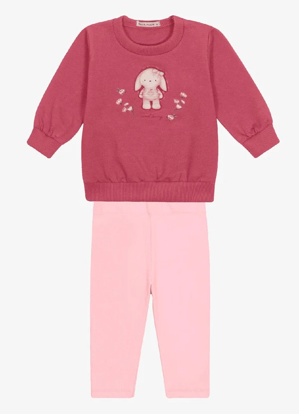 Trick Nick - Conjunto Blusao com Legging Vermelho 1