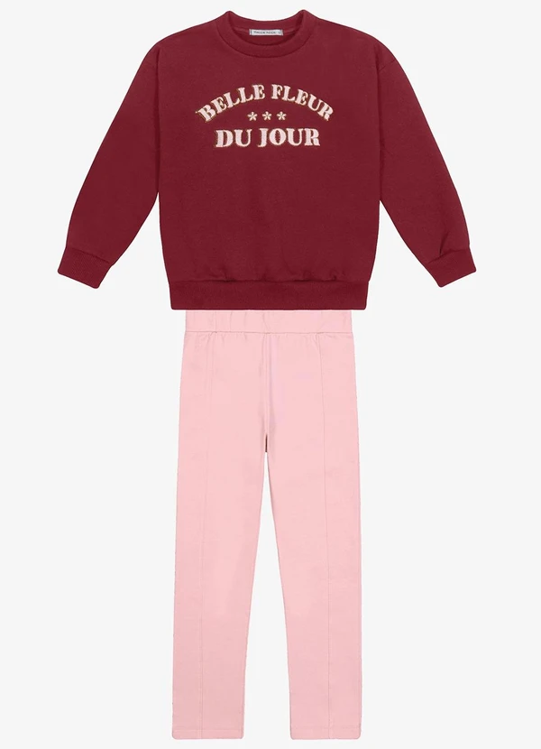 Trick Nick - Conjunto Blusao com Legging Vermelho 1