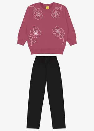 Rovi Kids - Conjunto Blusão com Legging Vermelho - ROVI KIDS