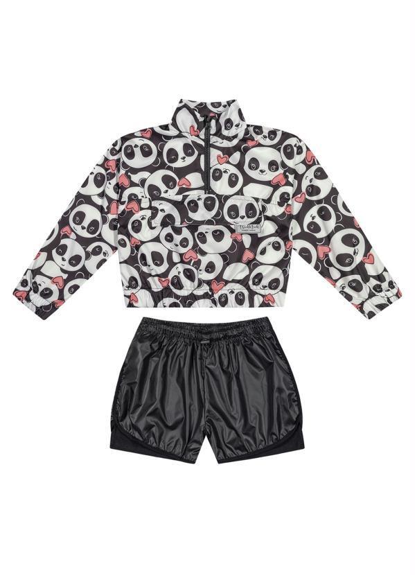 Trick Nick - Conjunto Blusão com Shorts Preto 3