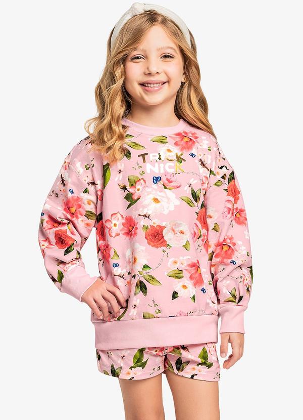Trick Nick - Conjunto Blusão com Shorts Rosa