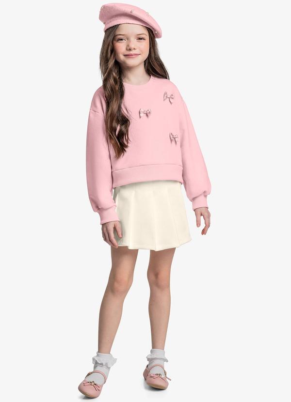 Trick Nick - Conjunto Blusão com Shorts Saia Rosa 3