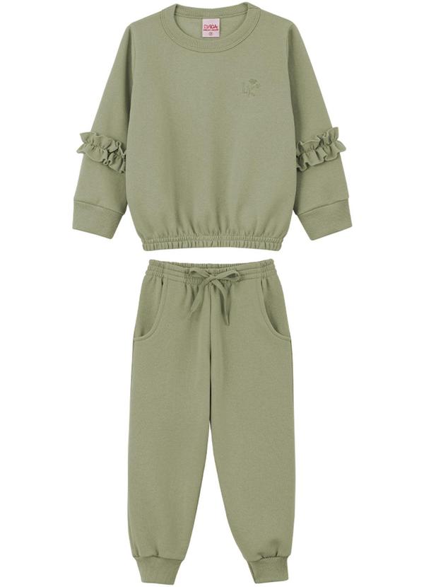 Lik Kids - Conjunto Blusão e Calça 2 Cabos Verde