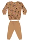 Bee Loop - Conjunto Blusão e Calça Bebê Menina Verde - variação: Marrom