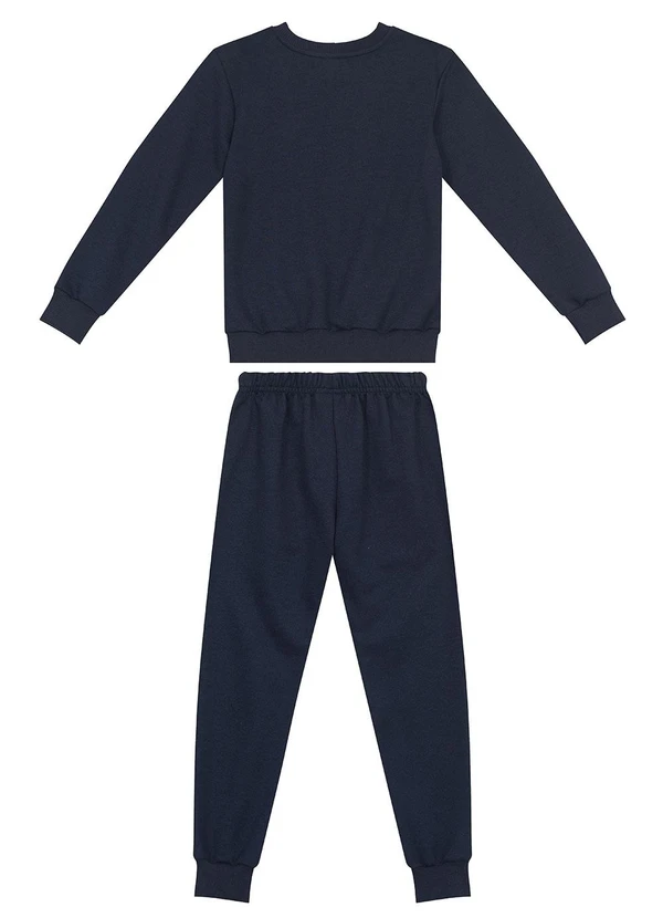 Guloseima - Conjunto Blusão e Calça Bebê Menina Azul 2