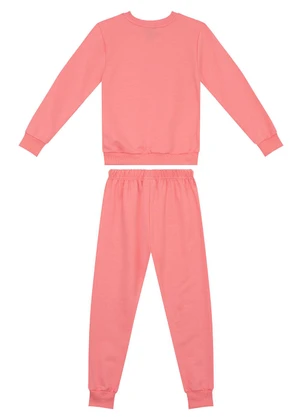 Guloseima - Conjunto Blusão e Calça Bebê Menina Rosa - GULOSEIMA