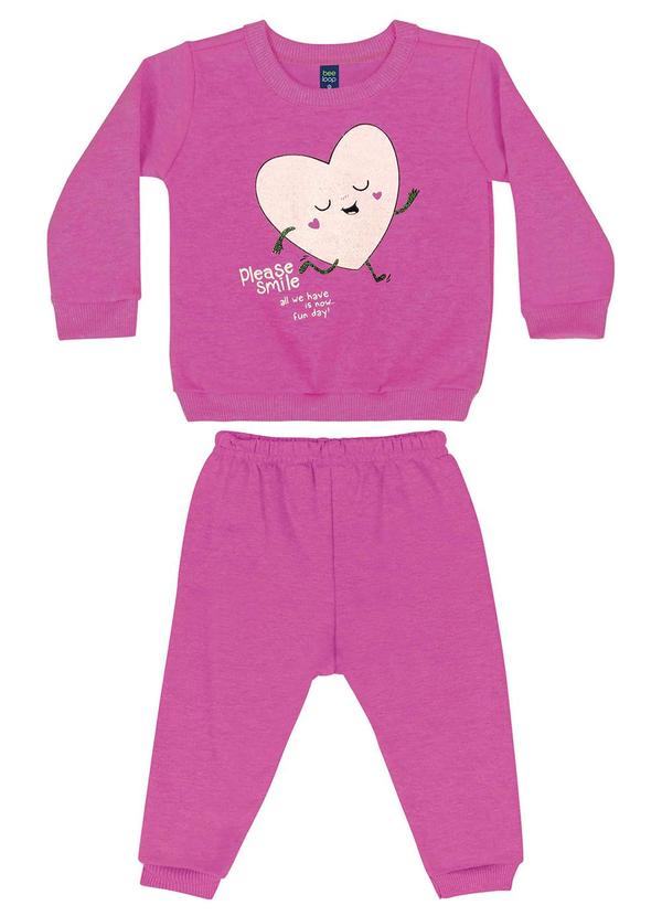 Bee Loop - Conjunto Blusão e Calça Bebê Menina Roxo 2