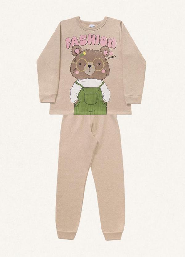 Fakini Kids - Conjunto Blusão e Calça Bege 5