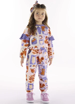 Três e Já - Conjunto Blusão e Calça Bege - TRÊS E JÁ