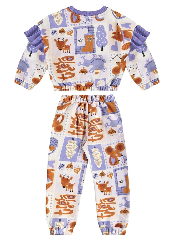 Três e Já - Conjunto Blusão e Calça Bege 3