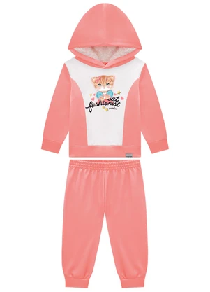 Marlan - Conjunto Blusão e Calça em Malha Sport Rosa - MARLAN