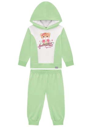 Marlan - Conjunto Blusão e Calça em Malha Sport Verde - MARLAN