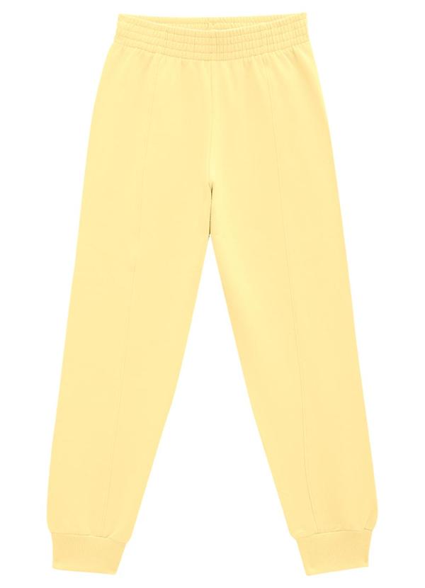 Milli e Nina - Conjunto Blusão e Calça em Molecotton Amarelo 4