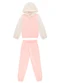 Milli e Nina - Conjunto Blusão e Calça em Molecotton Bege - variação: Rosa