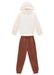 Milli e Nina - Conjunto Blusão e Calça em Molecotton Bege - variação: Bege