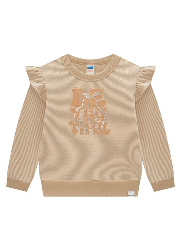 Marlan - Conjunto Blusão e Calça em Moletom Bege 2