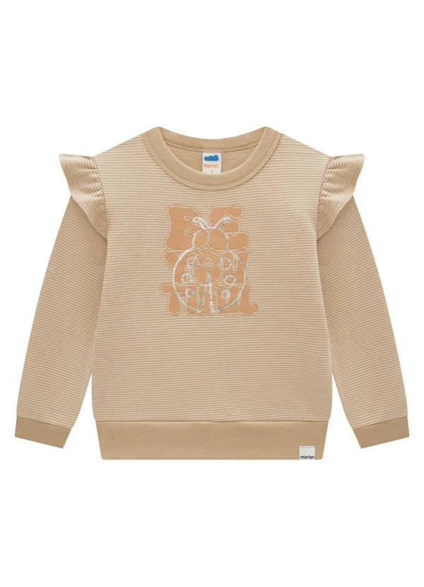 Marlan - Conjunto Blusão e Calça em Moletom Bege 2