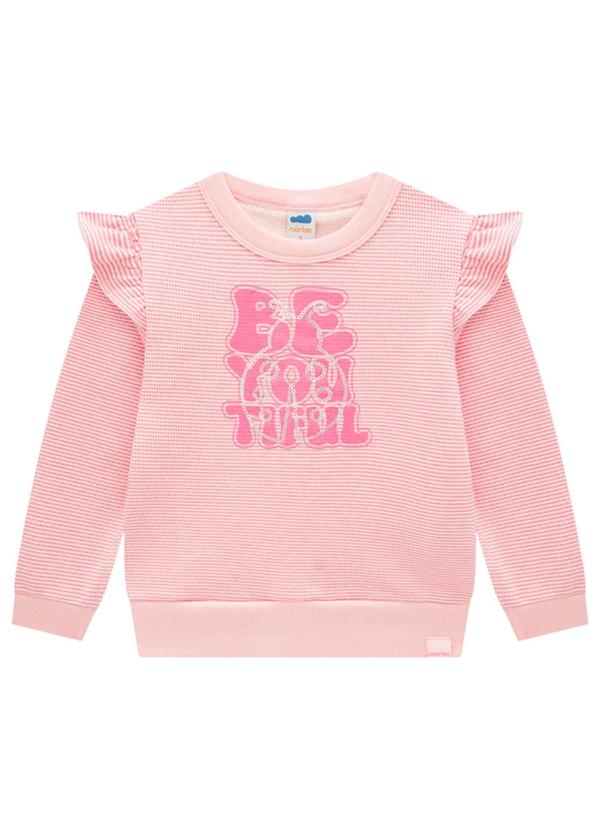 Marlan - Conjunto Blusão e Calça em Moletom Rosa 2