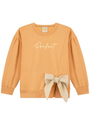 Milli e Nina - Conjunto Blusão e Calça em Suede Amarelo - MILLI E NINA