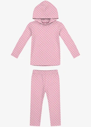 Rovi Kids - Conjunto Blusão e Calça Feminino Rosa - ROVI KIDS